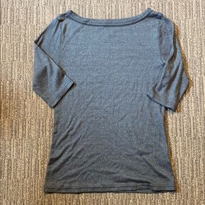 Boat necked Grey-green top